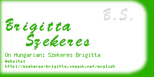 brigitta szekeres business card